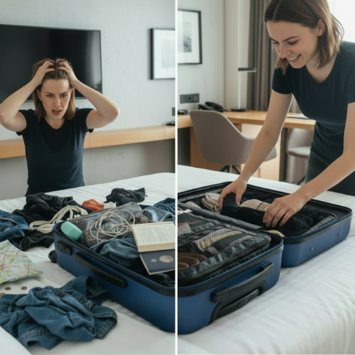 Organisateur de valise – penderie ambulante